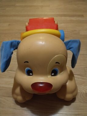 Fisher Price Classic Blue-Eared Puppy Ride-On Toy - Kids Toys.
